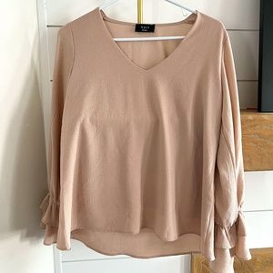VICI TAN LONG SLEEVE BLOUSE